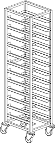 Тележка-шпилька для противней BSV-inox ТП 12