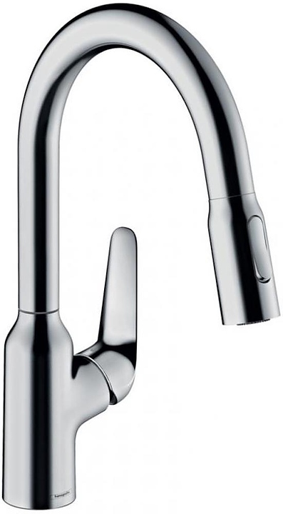 Смеситель для кухни Hansgrohe HG M42 180 Focus 71801000 с вытяжным душем, хром