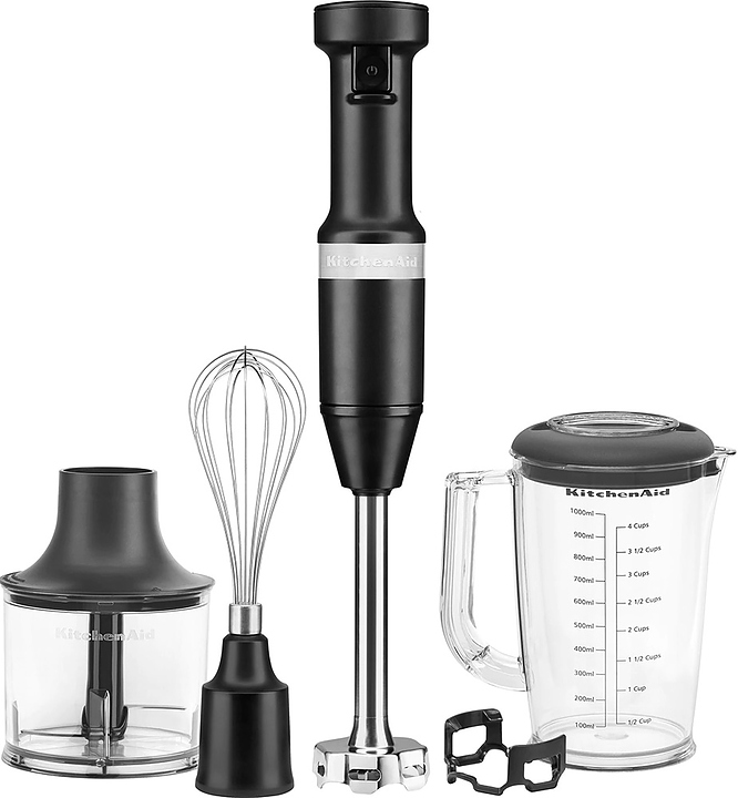 Блендер погружной KitchenAid 5KHBV83EBM матовый черный
