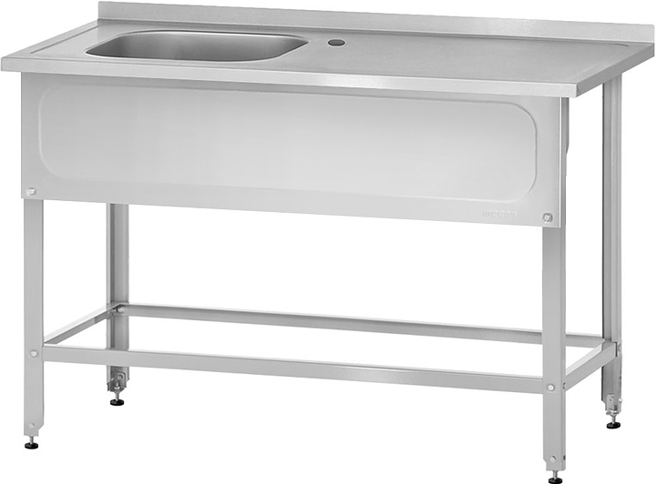 Ванна моечная Mecon Norma Inox РПЦн 1000х600х860 мм (1 м/о левое 400х400х250 мм) ножка угловая