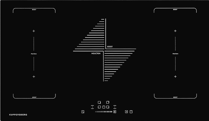 Варочная панель Kuppersberg IMS 901 индукционная, черная с прямой кромкой