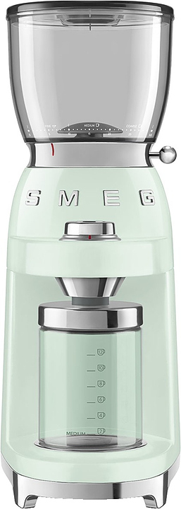 Кофемолка SMEG CGF11PGEU пастельная зеленая