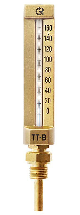 Термометр жидкостной Росма ТТ-В-150, прямой 150/64, 160С