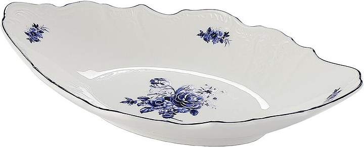 Блюдо сервировочное P.L. Proff Cuisine Blue Flower 81222035 337х210 мм