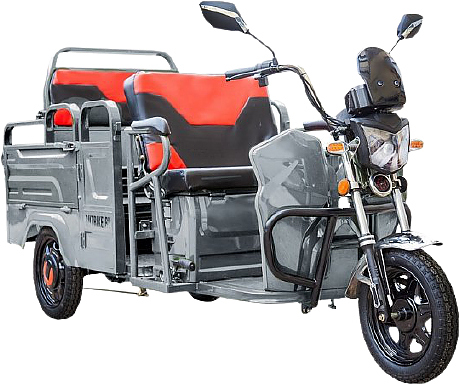 Электроцикл грузовой Rutrike Вояж-П 1200 Трансформер 60V800W серебристый