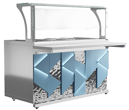 Мармит вторых блюд паровой Luxstahl МВП (С)-1500 Premium Iceberg (Айсберг)