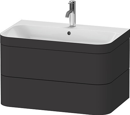 Тумба подвесная с умывальником Duravit Happy D.2 Plus HP4637O8080