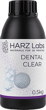 Фотополимер HARZ Labs LLC Dental Clear для LCD/DLP принтеров, 0,5 л, прозрачный