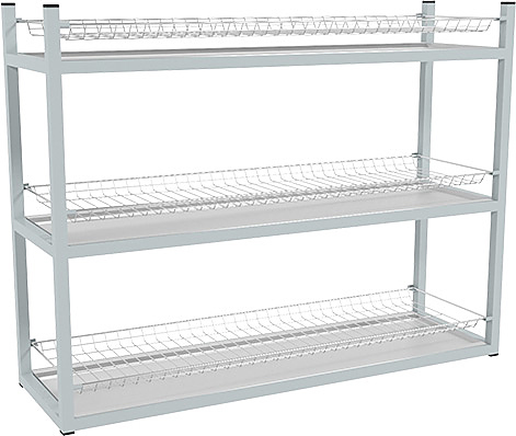 Стеллаж для стаканов ПищТех Эконом СКСК-3КЭ