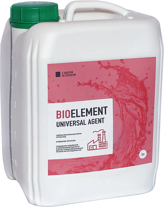 Средство для очистки жироуловителей Пятый Элемент BioElement Universal Agent 5 л