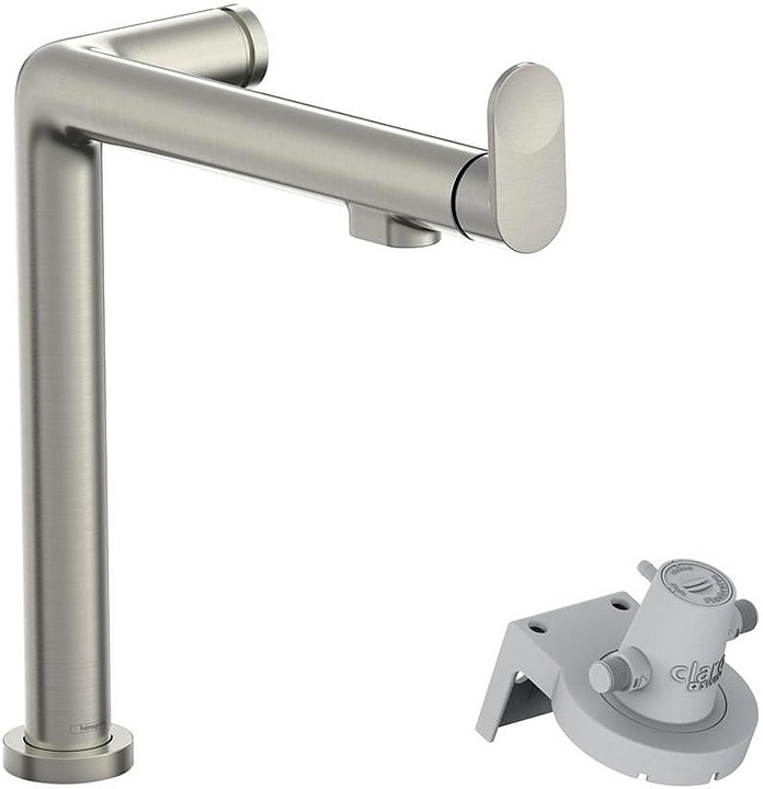 Смеситель для кухни Hansgrohe HG Aqittura M91 240 1j 76804800 с подключением к фильтру питьевой воды, сталь