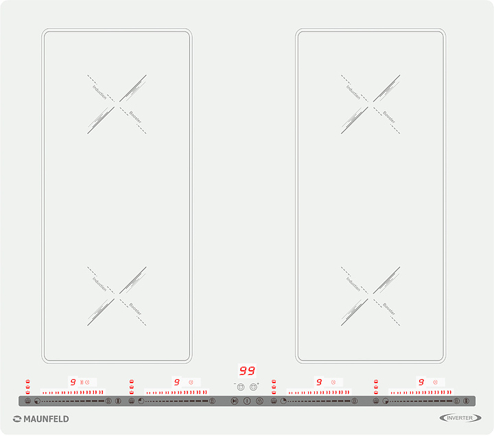 Варочная панель индукционная Maunfeld CVI594SB2BGA Inverter бежевая