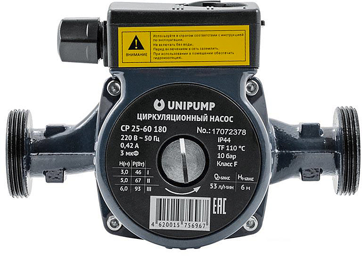 Насос циркуляционный Unipump CP 25-60 180