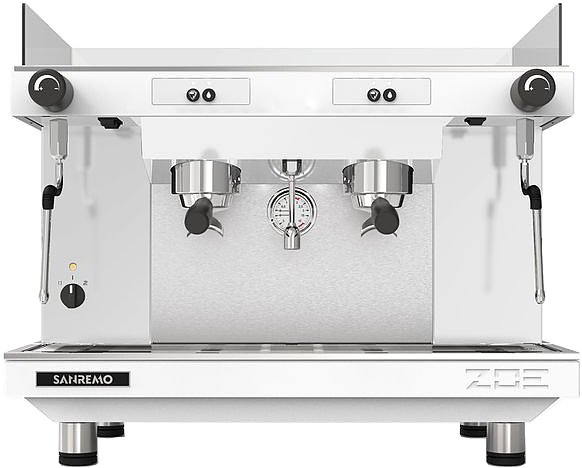 Кофемашина полуавтоматическая Sanremo Zoe SAP Tall 2 гр. высокие группы, белая