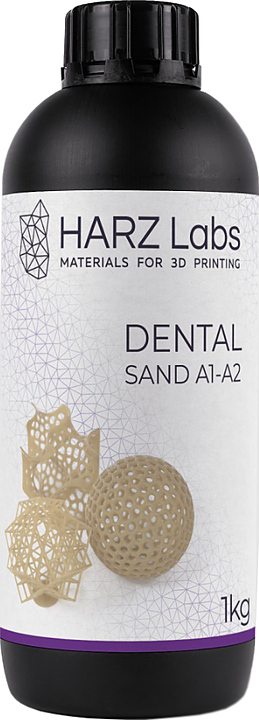 Фотополимер HARZ Labs LLC Dental Sand A1-A2 для LCD/DLP принтеров, 1 л