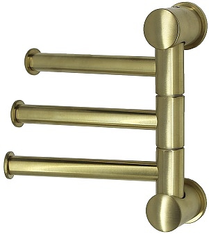 Держатель полотенец тройной Wasserkraft K-1053BRUSHED GOLD золото матовое