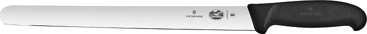 Нож для нарезки ломтиками Victorinox 5.4203.30 Fibrox l=30 см (нерж. сталь / фиброкс) с черной ручкой