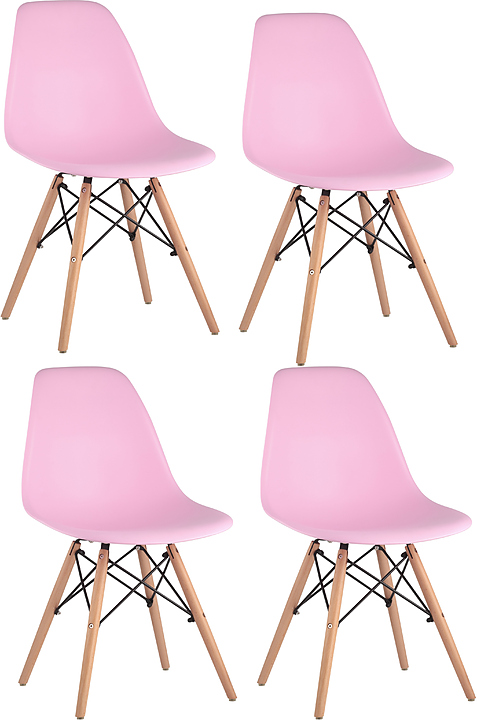 Стул Stool Group DSW розовый x4