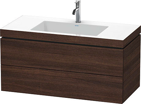 Тумба подвесная с умывальником Duravit L-Cube LC6928O5353 c-bonded