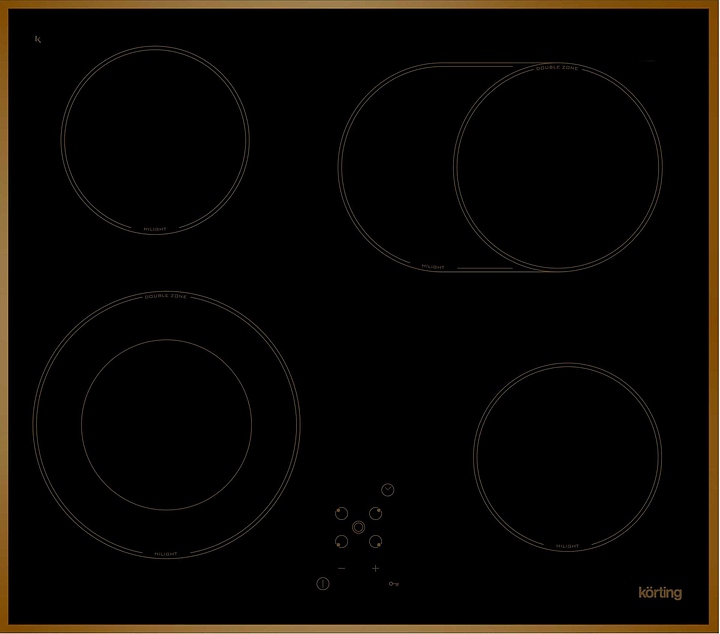 Варочная панель электрическая Korting HK 6205 RN