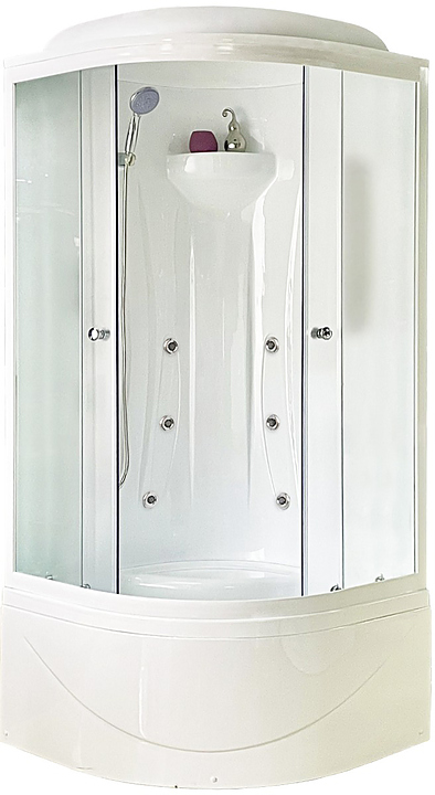 Душевая кабина с гидромассажем Royal Bath RB90BK2-M 90х90 см