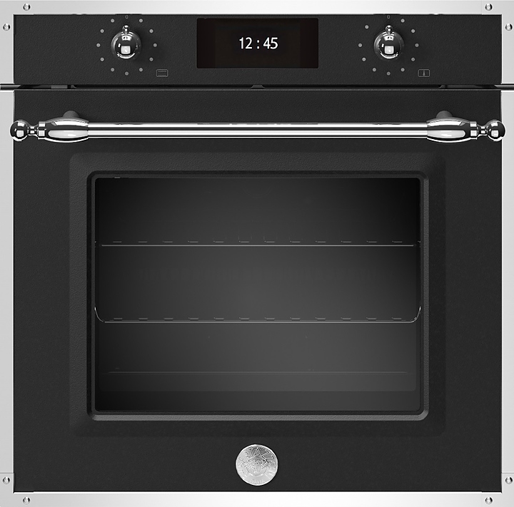 Духовой шкаф Bertazzoni F6011HERVPTNE черный матовый с хромированной фурнитурой