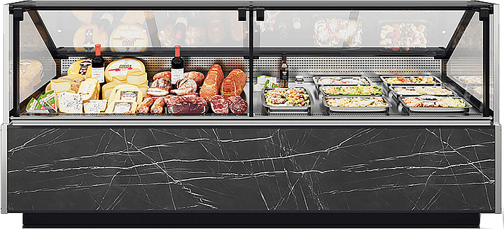 Витрина холодильная Brandford Calypso Slim 320 (встроенный агрегат)