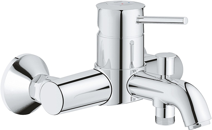 Смеситель для ванны и душа настенный Grohe BauClassic 32865000