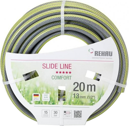 Шланг поливочный Rehau SLIDE LINE 10975961600, Дв 13 (1/2") бухта 20м