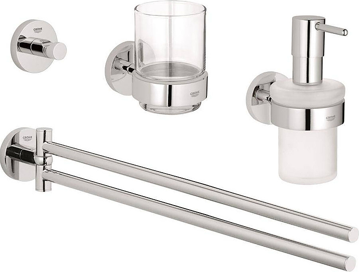 Набор аксессуаров 4 в 1 Grohe Essentials 40846001 хром