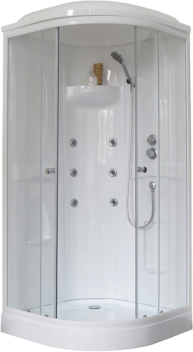 Душевая кабина с гидромассажем Royal Bath RB90HK2-T 90х90 см