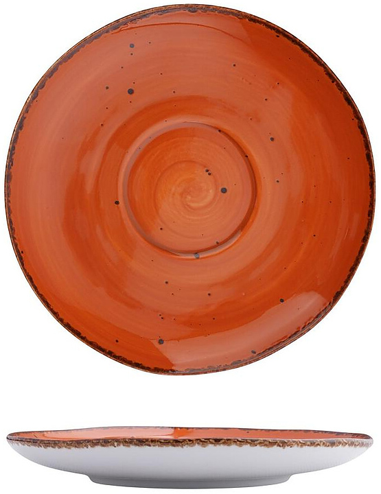 Блюдце чайное P.L. Proff Cuisine Orange Sky Fusion P7150112-C&D-SH221 d 16,8 см h 2,3 см