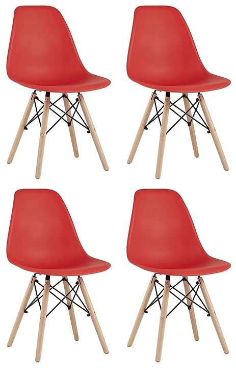 Стул Stool Group Style DSW красный x4