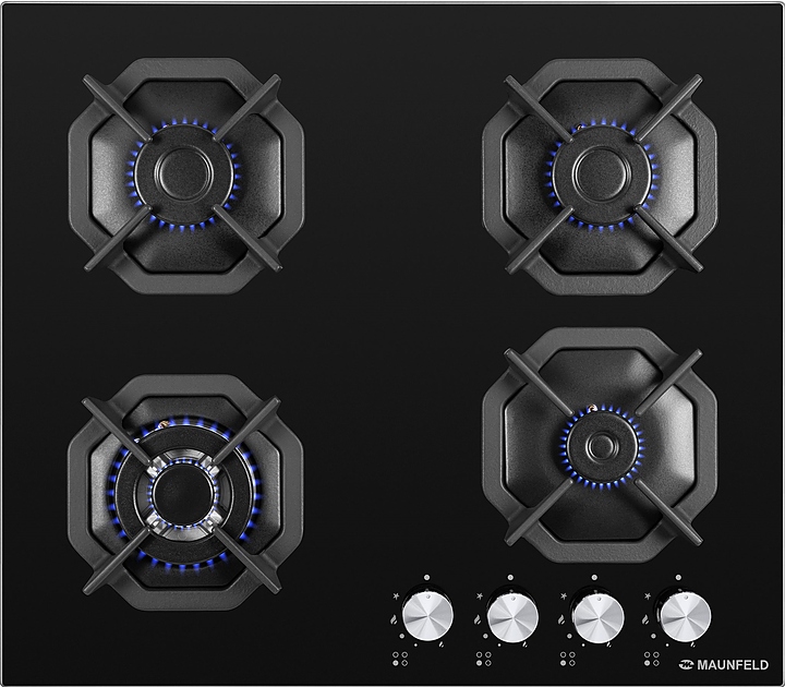Варочная панель газовая Maunfeld EGHG.64.23CB/G черная