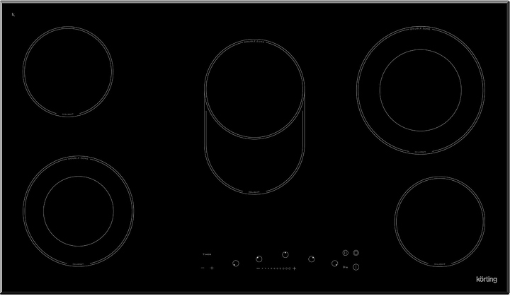 Варочная панель электрическая Korting HK 93551 B