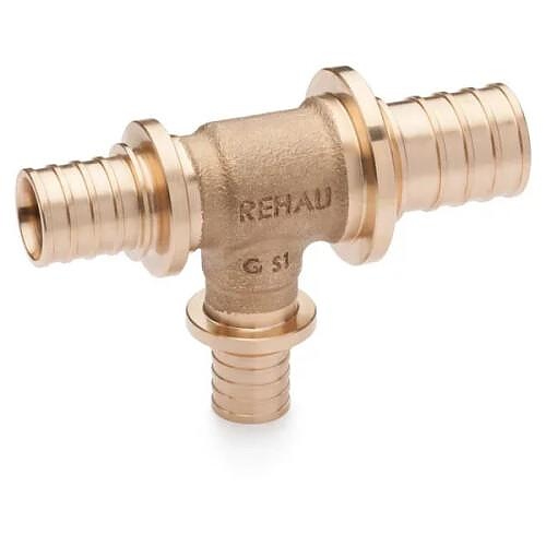 Тройник переходной Rehau для PE-X труб бронза Дн 32х25х25 RAUTITAN PLATINUM RX