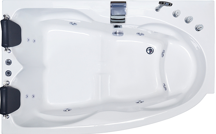 Ванна гидромассажная двойная Royal Bath SHAKESPEARE COMFORT RB652100CM-L 170х110х67 см, акрил