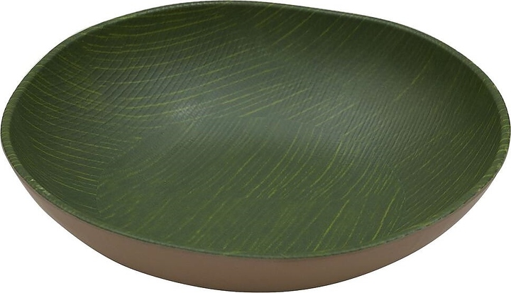 Салатник P.L. Proff Cuisine JW13112 Green Banana Leaf 3000 мл 31,5х8,5 см (меламин) круглый