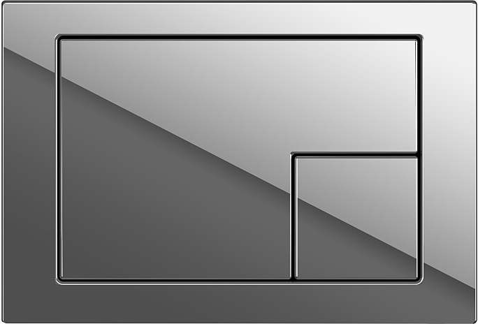 Кнопка смыва Cersanit CORNER A64108 хром глянец