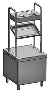 Прилавок для подносов и столовых приборов Rada ПП-2-6/7СХ