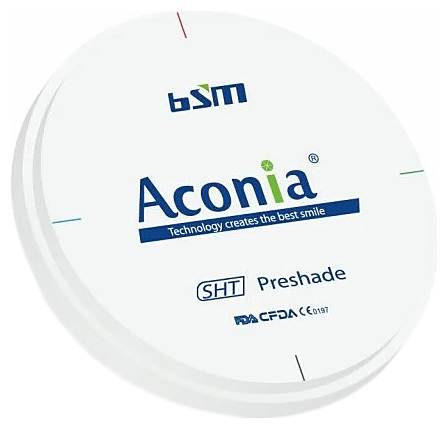 Диск диоксида циркония Chengdu Besmile Biotechnology Aconia, SHT, оттенок B3, 98x10