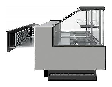 Витрина холодильная Carboma Bavaria 4 GC110 VM 2,0-1 версия 2.0 выдвижные поддоны 9006-9005
