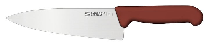 Нож кухонный Sanelli Ambrogio SC49026N 260 мм, коричневый