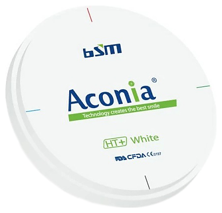 Диск диоксида циркония Chengdu Besmile Biotechnology Aconia, белый HT, 98x22