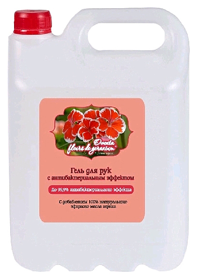 Гель антибактериальный для рук Oventa Fleurs de geranium 5