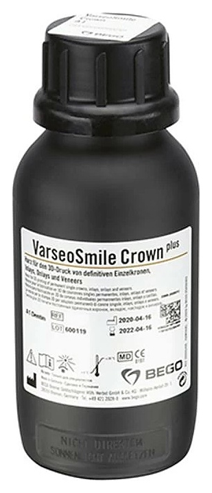 Фотополимер для печати постоянных реставраций Bego Varseo Smile Crown plus A1