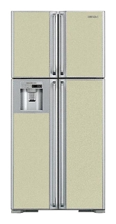 Многокамерный холодильник Hitachi R-W 662 FU9X GLB стекло бежевый