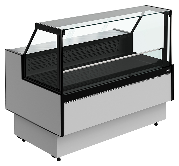 Витрина морозильная Carboma Praia 2 GC85 SL 1,5-1 версия 2.0 (с боковинами 9006-9005)