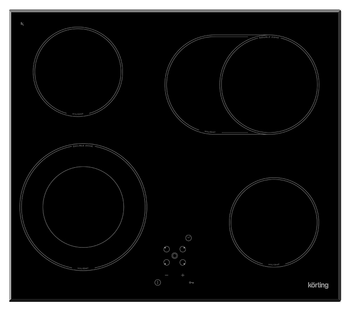 Варочная панель электрическая Korting HK 62051 B черная