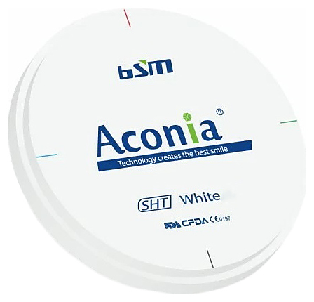 Диск диоксида циркония Chengdu Besmile Biotechnology Aconia, белый SHT, 98x10